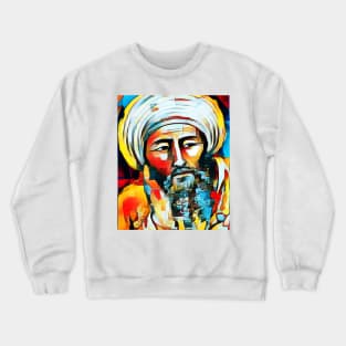 Averroes Abstract Portrait | Averroes Artwork 2 Crewneck Sweatshirt